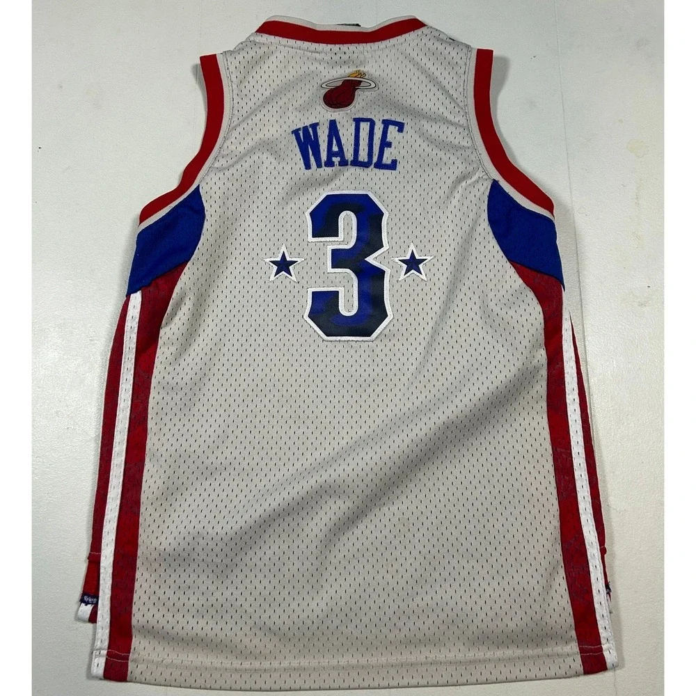 Vintage Adidas NBA Miami Heat Dwyane Wade 2008 East All-StarJersey Medium(10-12)